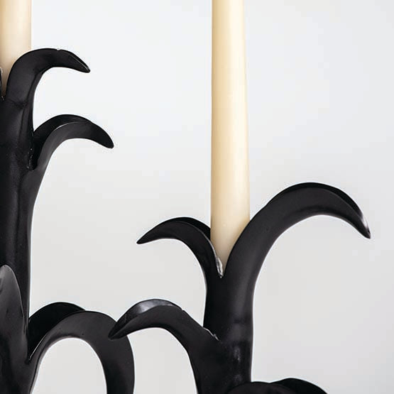 Orchid Candle Stick - Bronze Luxury Candle Holder